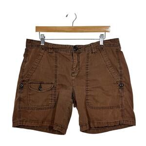 Polo Hampton Utility Women Size 31/12 Brown Chino Outdoor Hiking Pockets Stretch